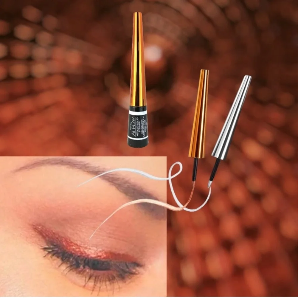 MARY KAY AT PLAY LIMITED EDITION METALLIC LIQUID EYELINER COPPER & SILVER